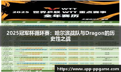 2025冠军杯循环赛：哈尔滨战队与Dragon的历史性之战